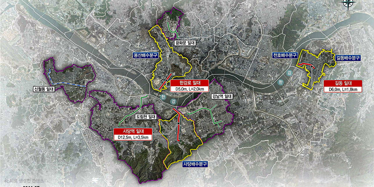 대심도 빗물배수터널 타당성조사 및 기본계획(2단계)